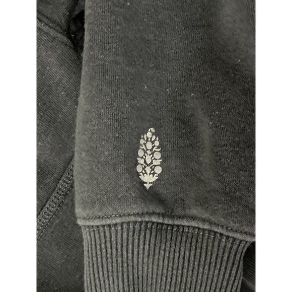 Free People Movement Believe It Gray Lace-Up Hoodie Size XS - Picture 4 of 8